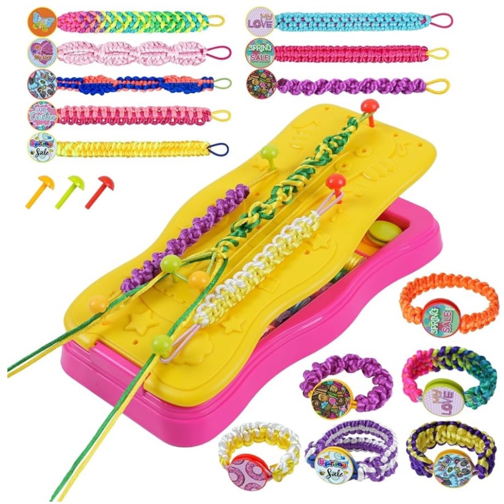 Friendship Bracelet Kit for Girls - Arts and Crafts Toy DIY Craft Gift Set New